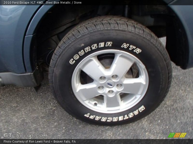 Steel Blue Metallic / Stone 2010 Ford Escape XLT 4WD