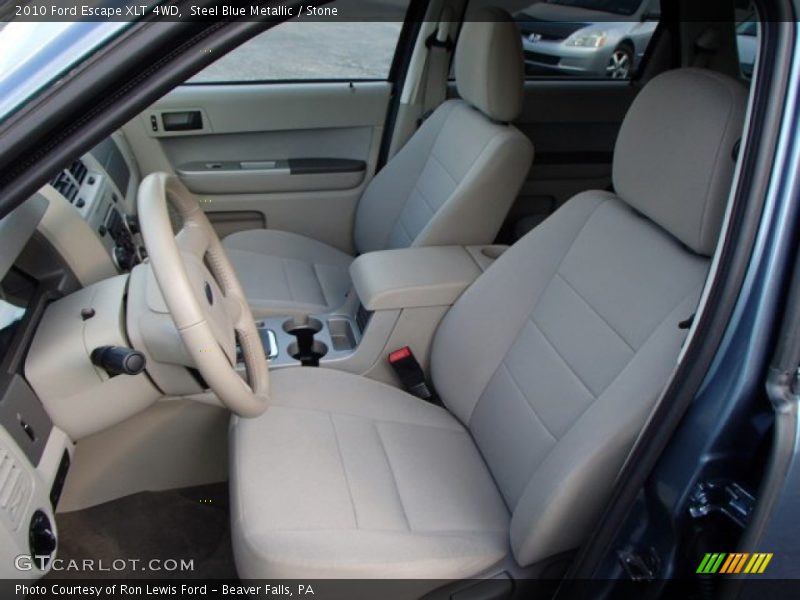 Steel Blue Metallic / Stone 2010 Ford Escape XLT 4WD
