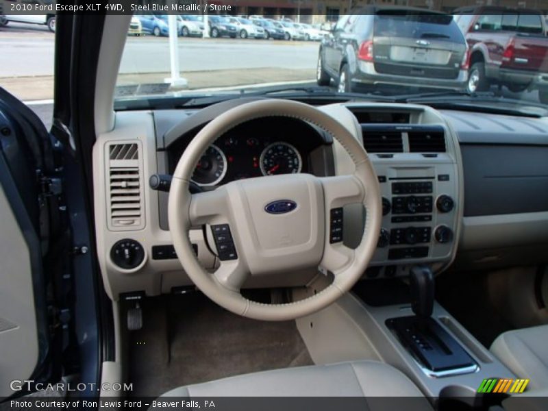Steel Blue Metallic / Stone 2010 Ford Escape XLT 4WD