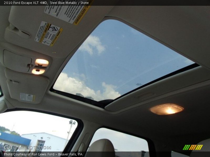 Steel Blue Metallic / Stone 2010 Ford Escape XLT 4WD