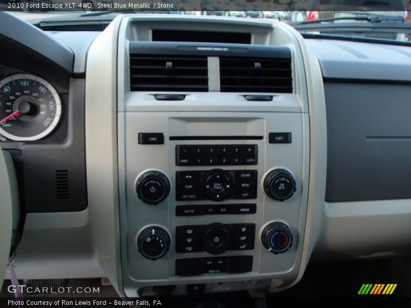 Steel Blue Metallic / Stone 2010 Ford Escape XLT 4WD