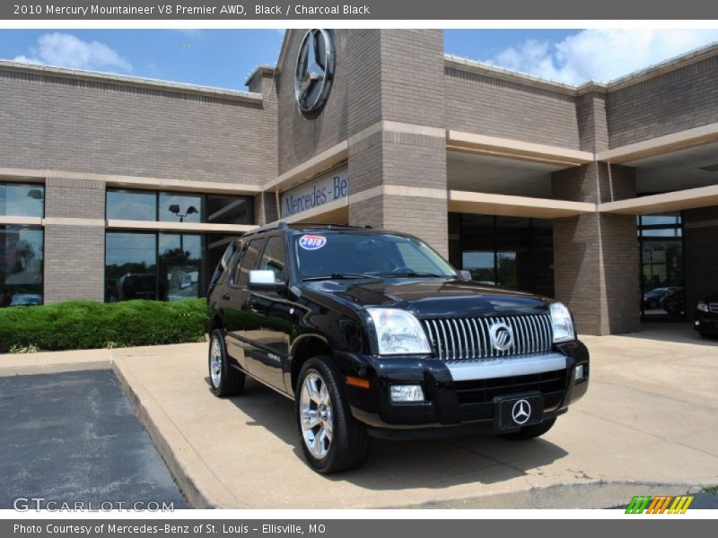 Black / Charcoal Black 2010 Mercury Mountaineer V8 Premier AWD
