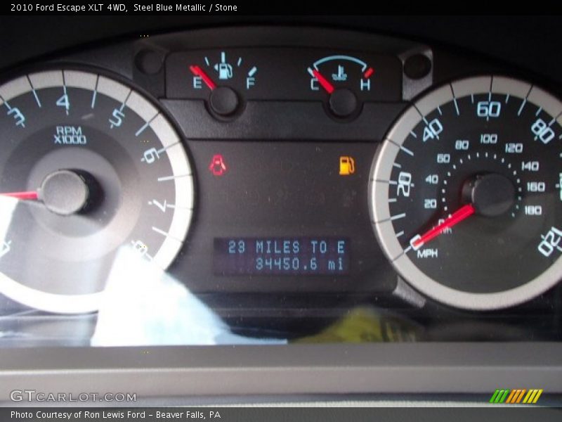 Steel Blue Metallic / Stone 2010 Ford Escape XLT 4WD