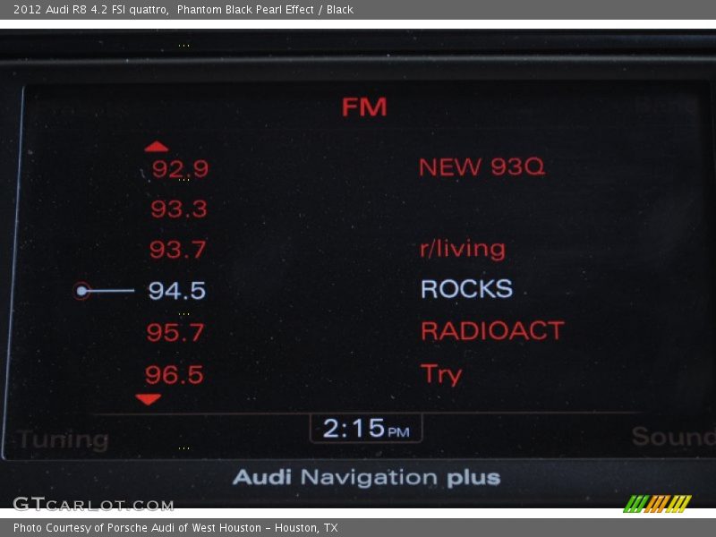 Phantom Black Pearl Effect / Black 2012 Audi R8 4.2 FSI quattro