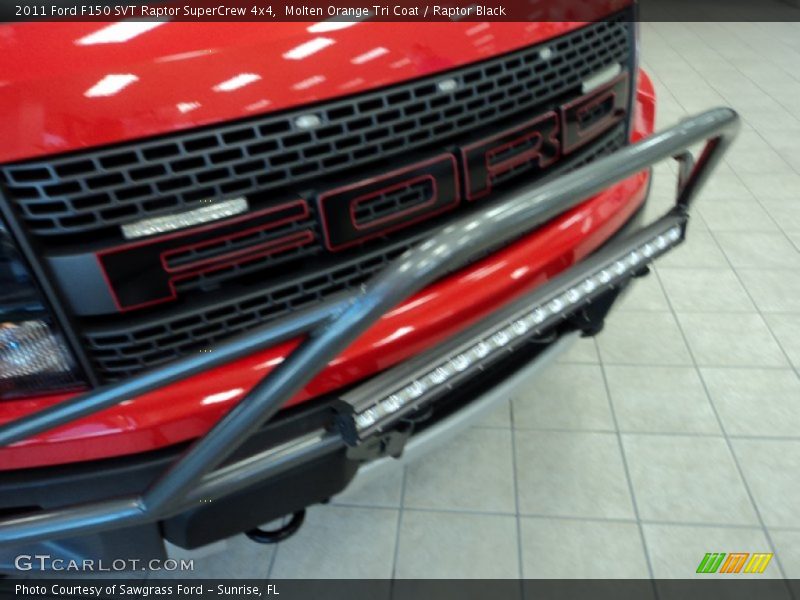 Molten Orange Tri Coat / Raptor Black 2011 Ford F150 SVT Raptor SuperCrew 4x4
