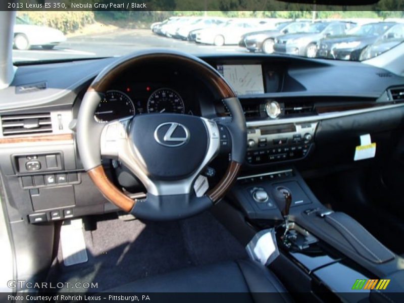 Nebula Gray Pearl / Black 2013 Lexus ES 350