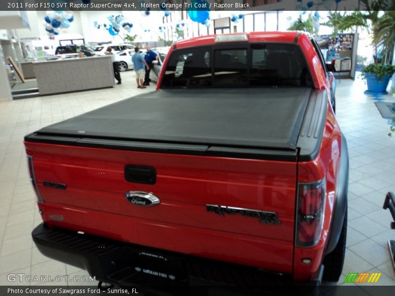 Molten Orange Tri Coat / Raptor Black 2011 Ford F150 SVT Raptor SuperCrew 4x4