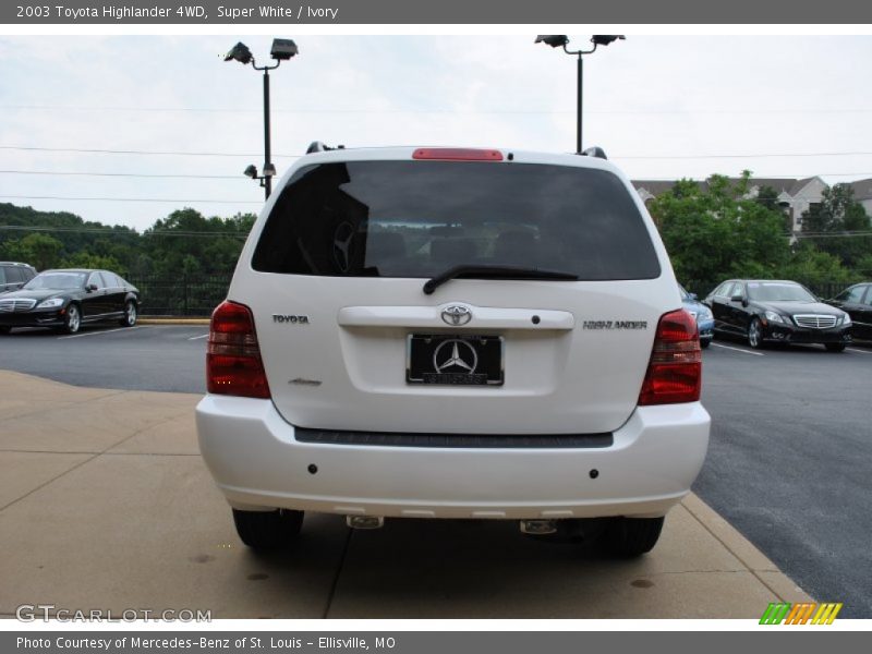 Super White / Ivory 2003 Toyota Highlander 4WD