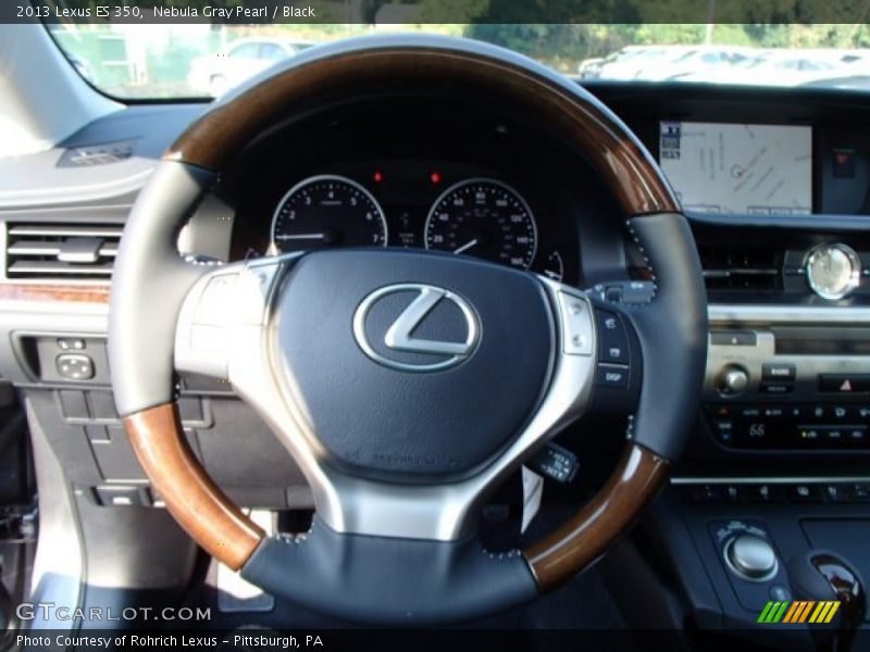 Nebula Gray Pearl / Black 2013 Lexus ES 350