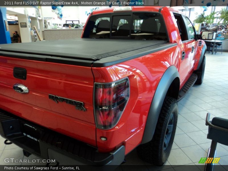 Molten Orange Tri Coat / Raptor Black 2011 Ford F150 SVT Raptor SuperCrew 4x4