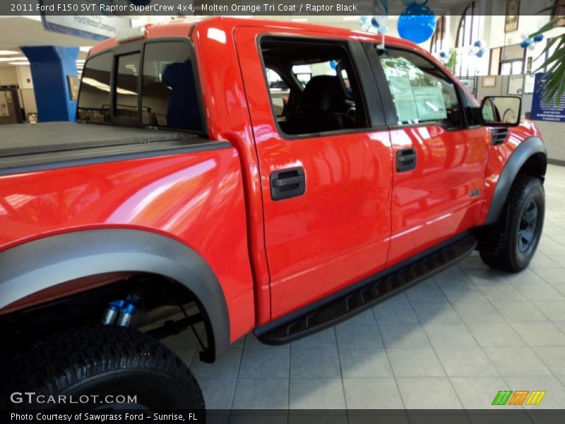 Molten Orange Tri Coat / Raptor Black 2011 Ford F150 SVT Raptor SuperCrew 4x4