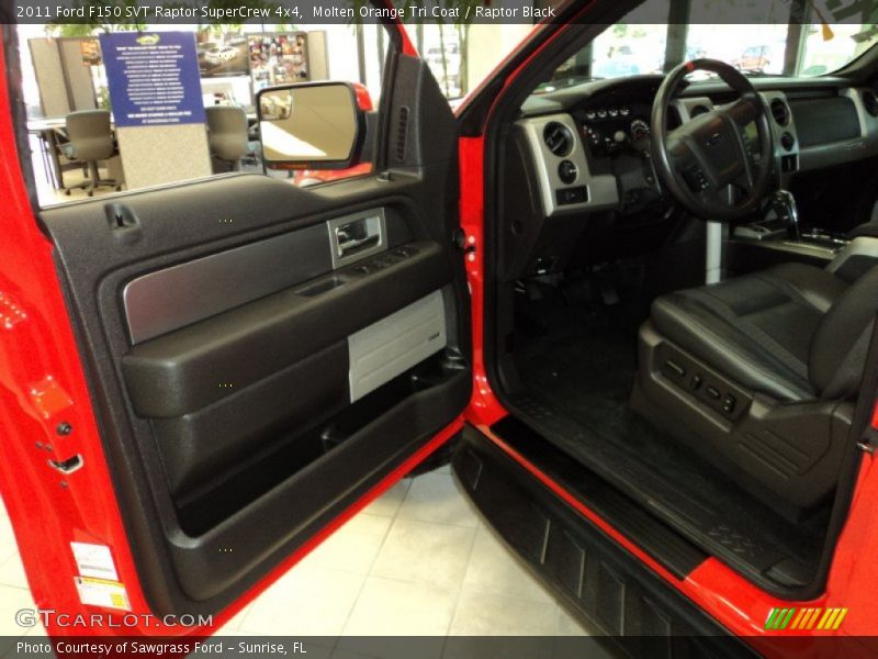 Molten Orange Tri Coat / Raptor Black 2011 Ford F150 SVT Raptor SuperCrew 4x4