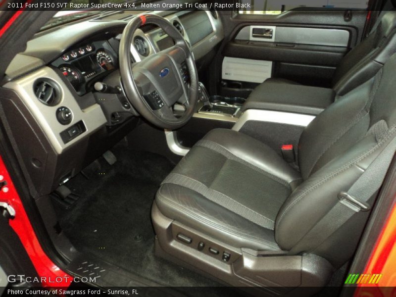 Molten Orange Tri Coat / Raptor Black 2011 Ford F150 SVT Raptor SuperCrew 4x4