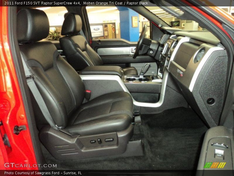 Molten Orange Tri Coat / Raptor Black 2011 Ford F150 SVT Raptor SuperCrew 4x4