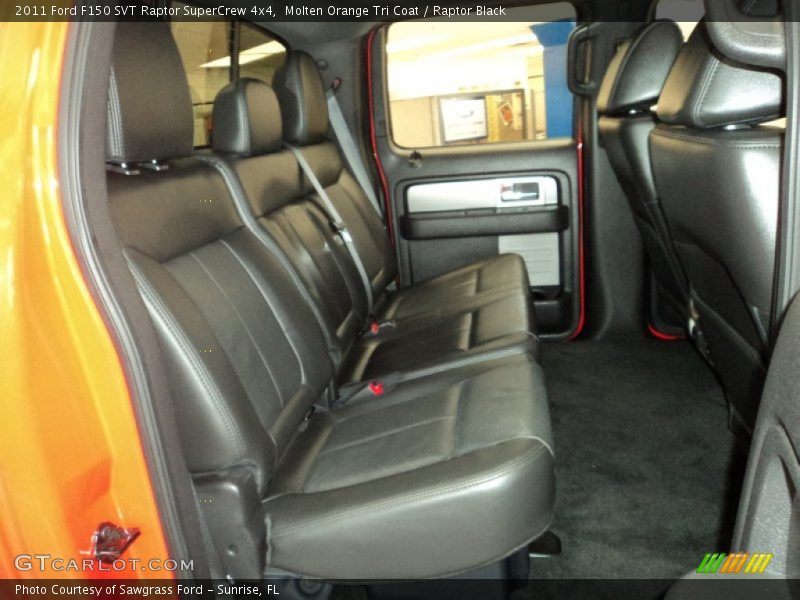 Molten Orange Tri Coat / Raptor Black 2011 Ford F150 SVT Raptor SuperCrew 4x4