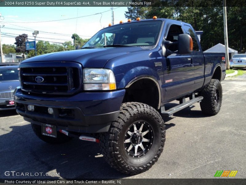 True Blue Metallic / Medium Flint 2004 Ford F250 Super Duty FX4 SuperCab 4x4