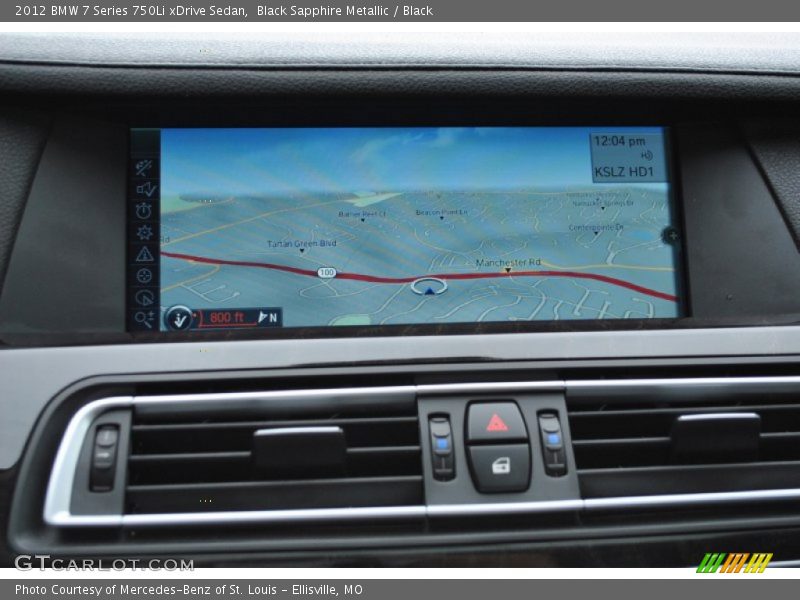 Black Sapphire Metallic / Black 2012 BMW 7 Series 750Li xDrive Sedan