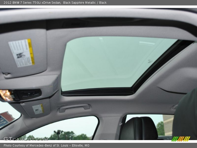 Black Sapphire Metallic / Black 2012 BMW 7 Series 750Li xDrive Sedan