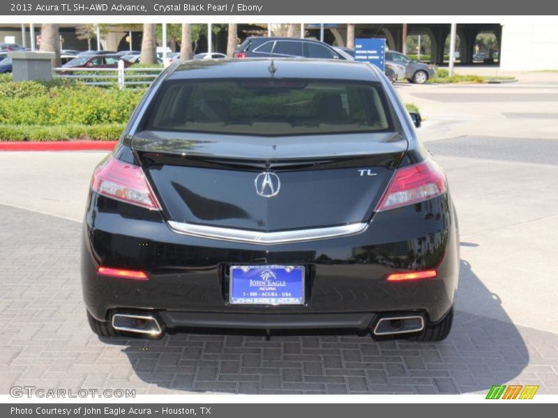 Crystal Black Pearl / Ebony 2013 Acura TL SH-AWD Advance