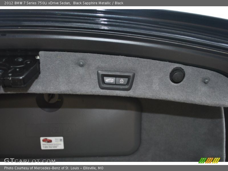 Black Sapphire Metallic / Black 2012 BMW 7 Series 750Li xDrive Sedan