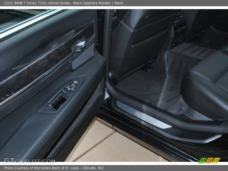 Black Sapphire Metallic / Black 2012 BMW 7 Series 750Li xDrive Sedan