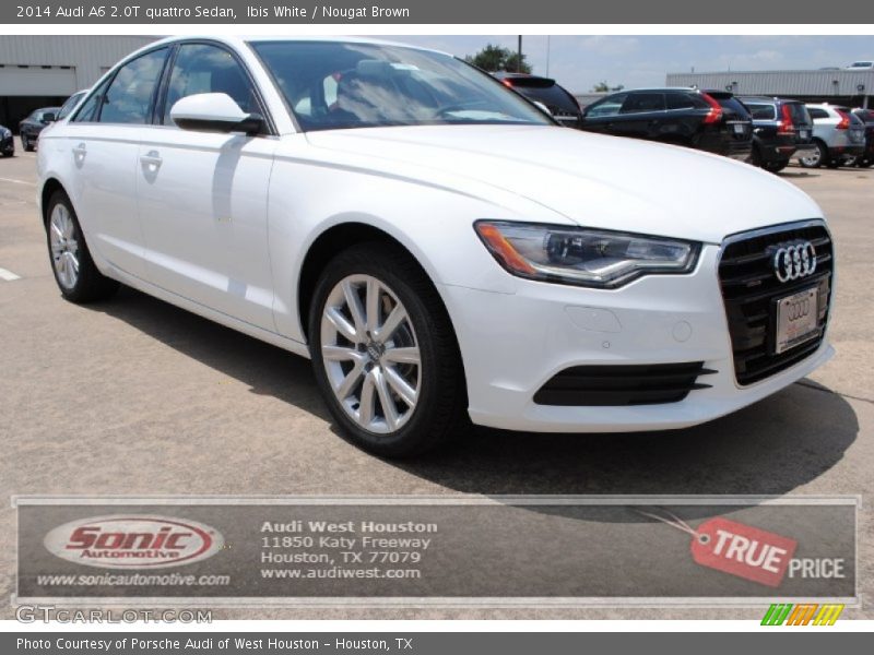 Ibis White / Nougat Brown 2014 Audi A6 2.0T quattro Sedan
