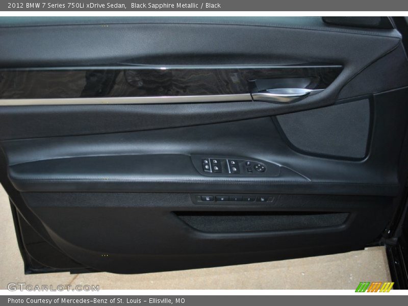 Black Sapphire Metallic / Black 2012 BMW 7 Series 750Li xDrive Sedan