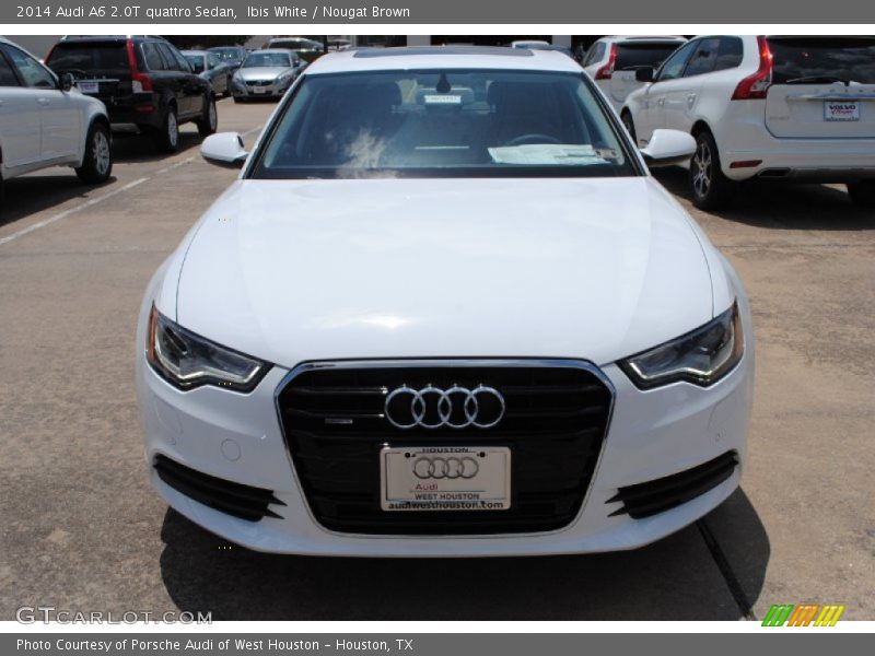 Ibis White / Nougat Brown 2014 Audi A6 2.0T quattro Sedan