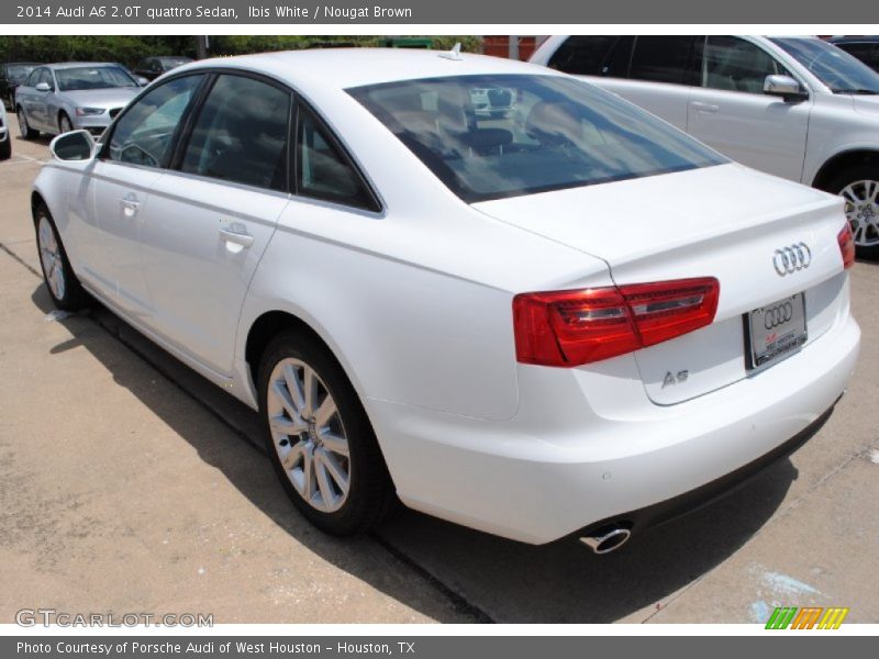 Ibis White / Nougat Brown 2014 Audi A6 2.0T quattro Sedan