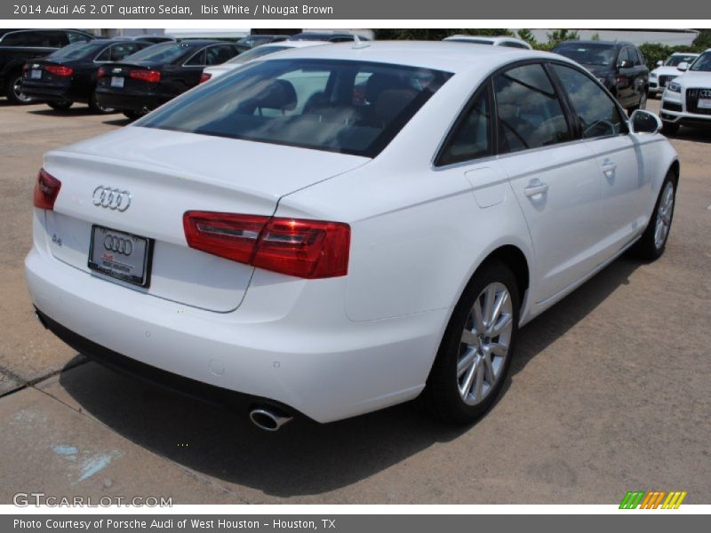 Ibis White / Nougat Brown 2014 Audi A6 2.0T quattro Sedan