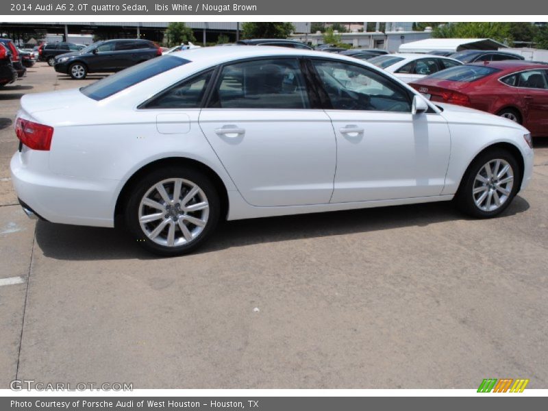 Ibis White / Nougat Brown 2014 Audi A6 2.0T quattro Sedan
