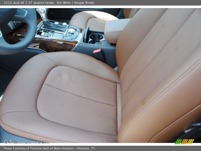 Ibis White / Nougat Brown 2014 Audi A6 2.0T quattro Sedan