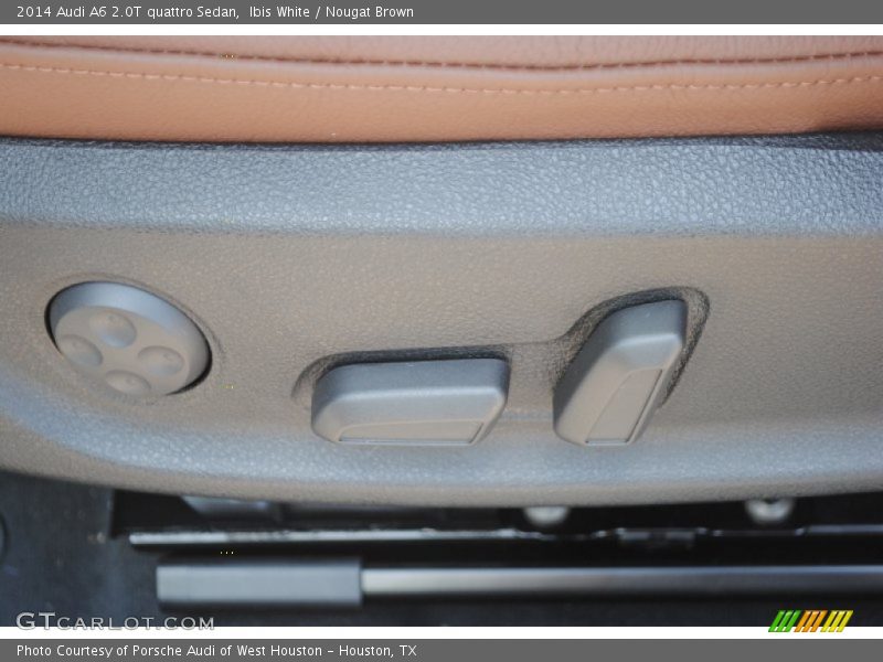 Ibis White / Nougat Brown 2014 Audi A6 2.0T quattro Sedan