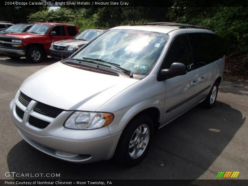 Bright Silver Metallic / Medium Slate Gray 2004 Dodge Caravan SXT