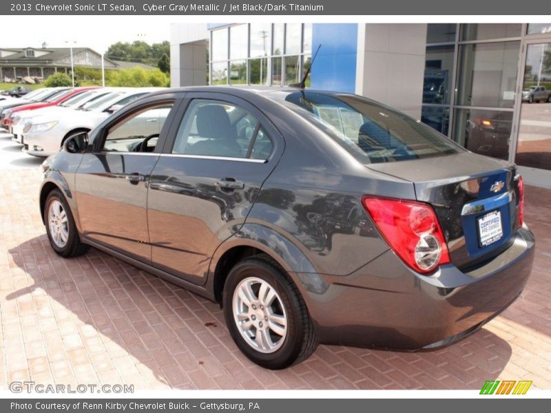 Cyber Gray Metallic / Jet Black/Dark Titanium 2013 Chevrolet Sonic LT Sedan