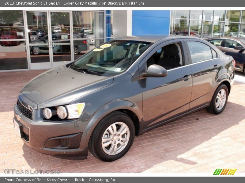 Cyber Gray Metallic / Jet Black/Dark Titanium 2013 Chevrolet Sonic LT Sedan