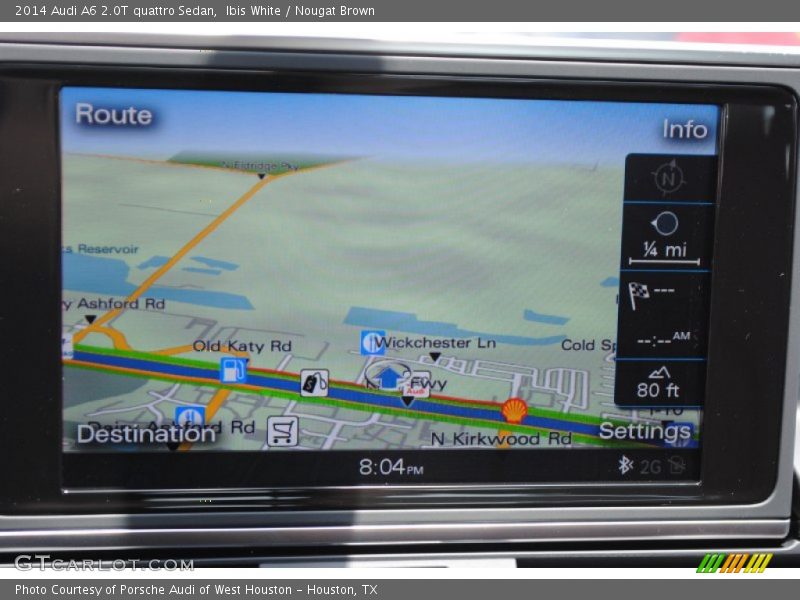 Ibis White / Nougat Brown 2014 Audi A6 2.0T quattro Sedan