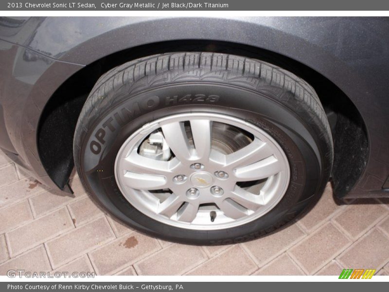 Cyber Gray Metallic / Jet Black/Dark Titanium 2013 Chevrolet Sonic LT Sedan