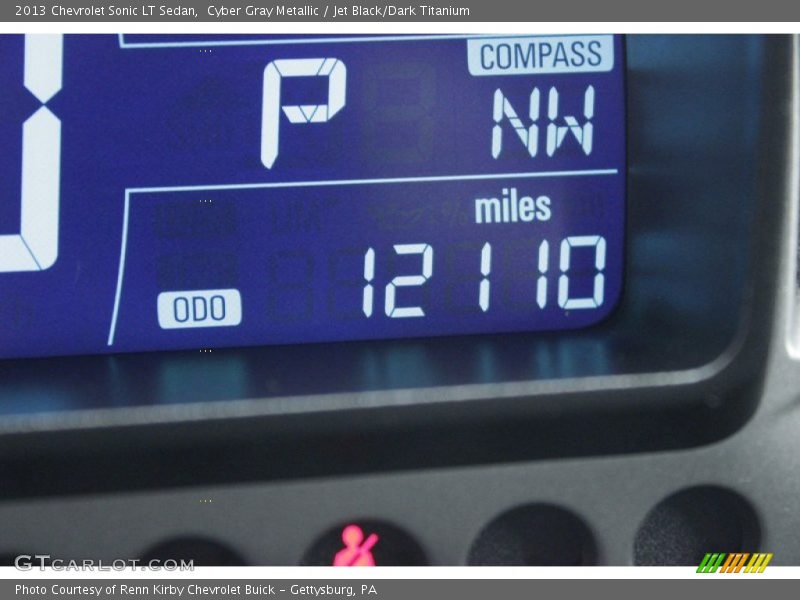 Cyber Gray Metallic / Jet Black/Dark Titanium 2013 Chevrolet Sonic LT Sedan