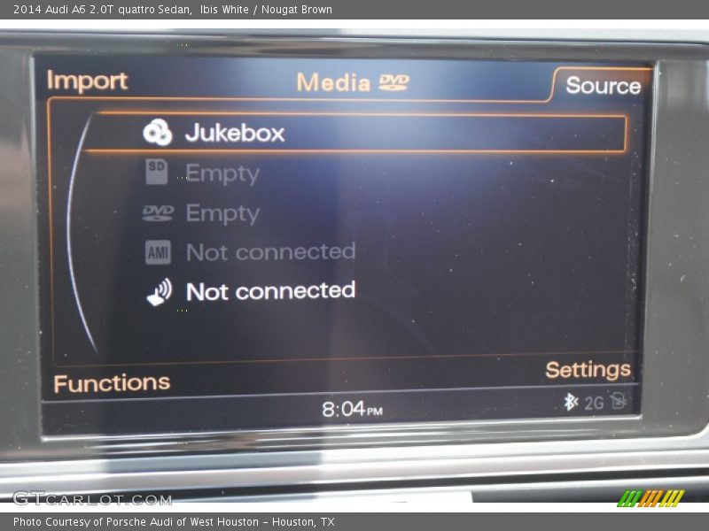 Ibis White / Nougat Brown 2014 Audi A6 2.0T quattro Sedan