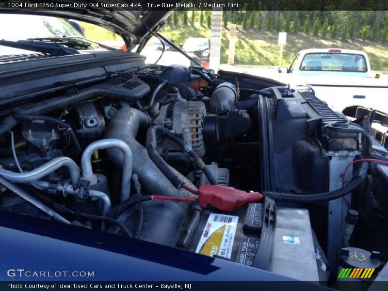True Blue Metallic / Medium Flint 2004 Ford F250 Super Duty FX4 SuperCab 4x4