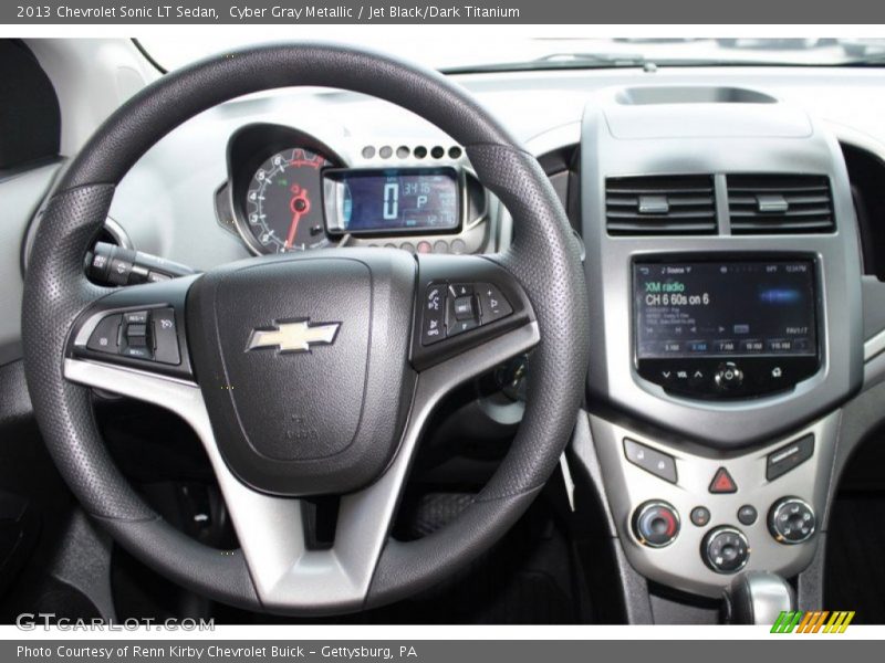 Cyber Gray Metallic / Jet Black/Dark Titanium 2013 Chevrolet Sonic LT Sedan