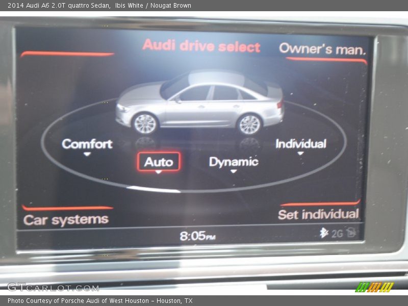 Ibis White / Nougat Brown 2014 Audi A6 2.0T quattro Sedan