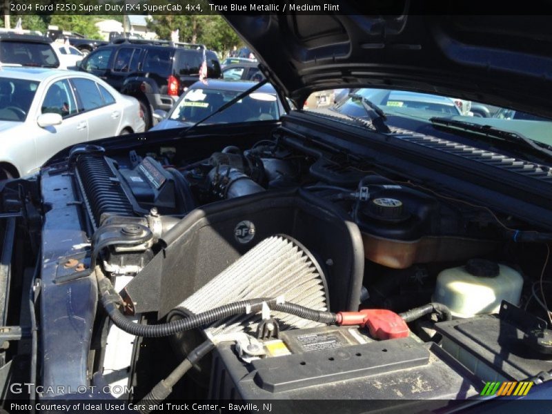 True Blue Metallic / Medium Flint 2004 Ford F250 Super Duty FX4 SuperCab 4x4