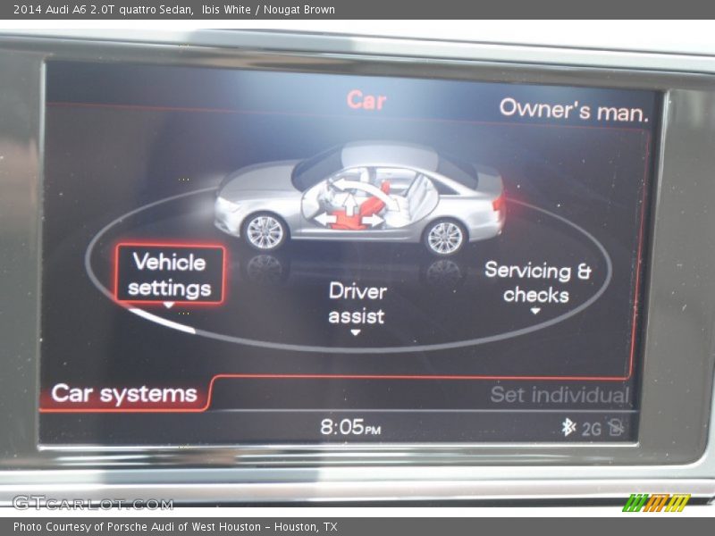 Ibis White / Nougat Brown 2014 Audi A6 2.0T quattro Sedan