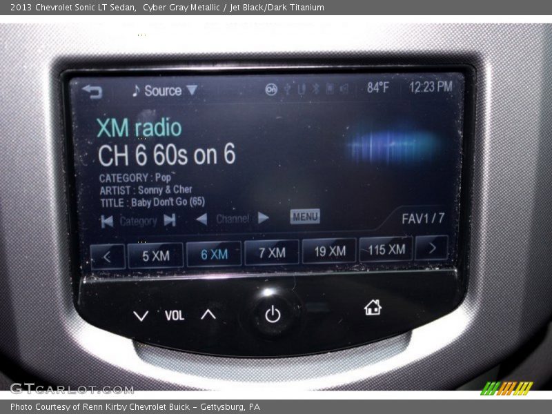 Cyber Gray Metallic / Jet Black/Dark Titanium 2013 Chevrolet Sonic LT Sedan