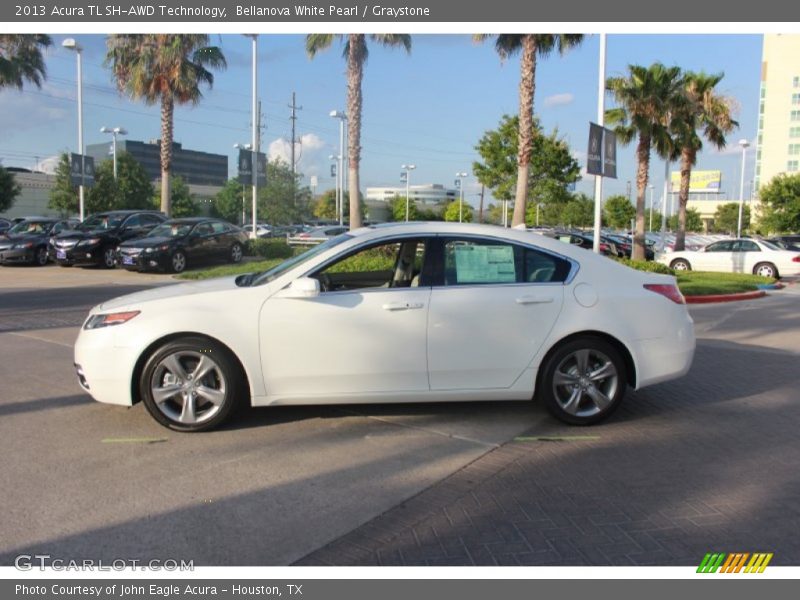 Bellanova White Pearl / Graystone 2013 Acura TL SH-AWD Technology