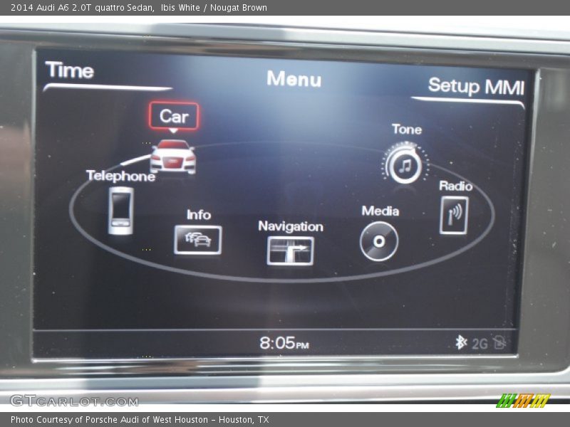 Ibis White / Nougat Brown 2014 Audi A6 2.0T quattro Sedan