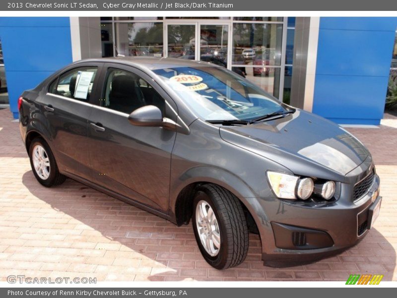 Cyber Gray Metallic / Jet Black/Dark Titanium 2013 Chevrolet Sonic LT Sedan