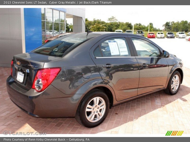 Cyber Gray Metallic / Jet Black/Dark Titanium 2013 Chevrolet Sonic LT Sedan